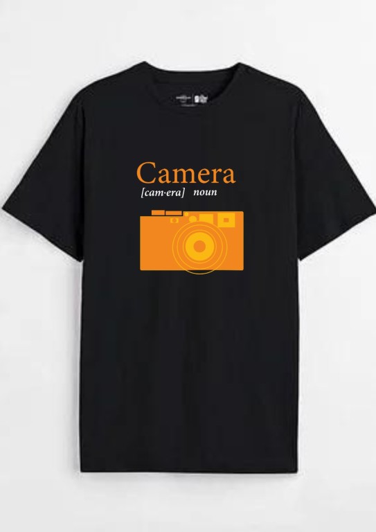 Orange Camera T-shirt